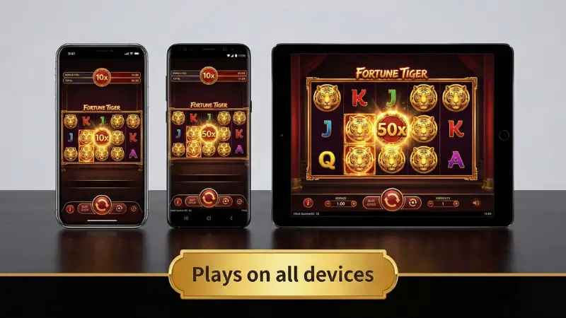 Como Jogar Fortune Tiger no Celular — Interface do Jogo no Smartphone com Botões de Controle